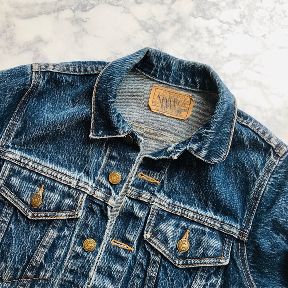 ⭐️Vintage 80s Blue Jean Jacket Acid Wash Denim - Picture 8 of 8